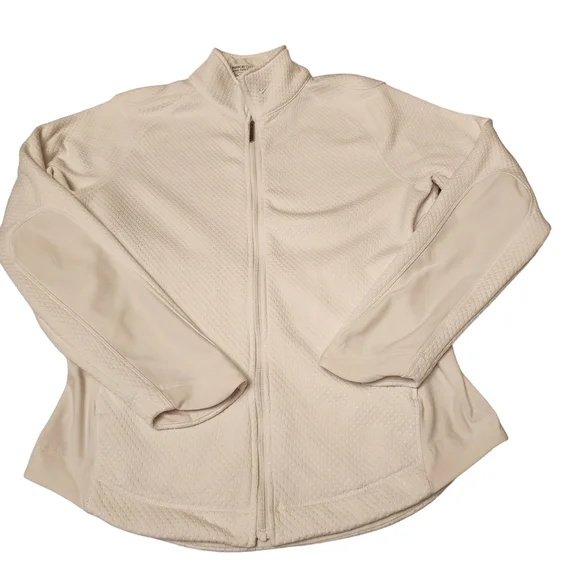 Nike Golf Women's Tour Performance White Zip Up Jacket - Picture 6 of 13